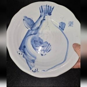 Vintage Ceramic‎ Koi Fish Rice Bowl